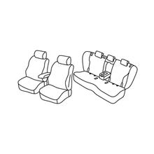 Habillages de siège Lampa Set Superior - Gris/noir - compatible pour Audi Q5 (03/17>)