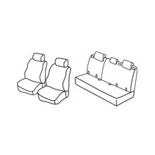 Sitzbezüge Lampa Set Superior - Schwarz/Rot - kompatibel für Suzuki Swift 5p (09/10>04/17)