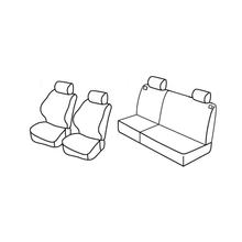 Housses de siège Lampa Set Superior - Noir/Rouge - compatibles pour Peugeot 206 5p (09/98>02/09)