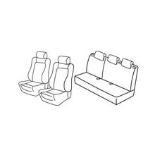 Potahy Lampa Set Superior - Černá/Červená - kompatibilní pro Opel Corsa D 5p (09/06>11/14)