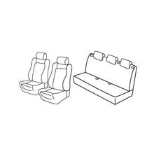 Potahy Lampa Set Superior - Černá/Červená - kompatibilní pro Opel Corsa D 5p (09/06>11/14)