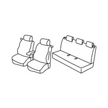 Housses de siège Lampa Set Superior - Noir/Rouge - compatible pour Renault Clio III 3p (10/05>01/13)