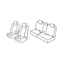 Potahy sedaček Lampa Set Superior - Černá/Modrá - kompatibilní pro Toyota Rav4 (03/13>02/19)