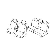 Potahy Lampa Set Superior - Černá/Modrá - kompatibilní pro Seat Altea XL (01/07>06/15)