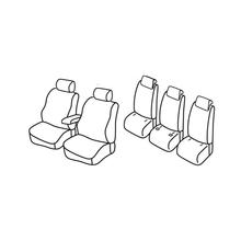 Potahy Lampa Set Superior - Černá/Modrá - kompatibilní pro Renault Scenic X-Mod 5 míst (09/09>09/16)