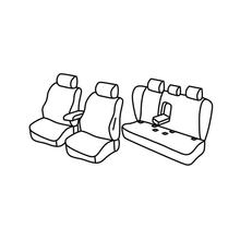 Sitzbezüge Lampa Set Superior - Schwarz/Blau - kompatibel für Bmw Serie 3 (E90) (03/05>01/12)