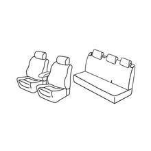 Capas de Banco Lampa Set Superior - Preto/Azul - compatível para Volkswagen Polo 5p (09/09>04/14)