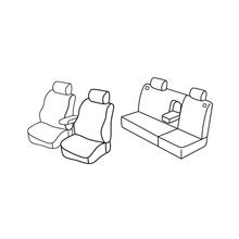Capas de Assento Lampa Set Superior - Preto/Azul - compatível para Volkswagen Golf IV 5p (10/97>10/03)