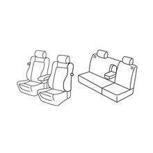 Capas de Assento Lampa Set Superior - Preto/Azul - compatível para Volkswagen Golf IV 3p (10/97>10/03)