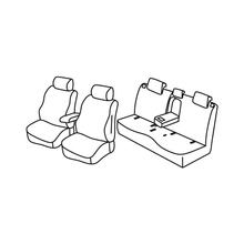 Housses de siège Lampa Set Superior - Noir/Bleu - compatibles pour Suzuki S-Cross (09/13>)