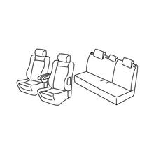 Housses de siège Lampa Set Superior - Noir/Bleu - compatibles pour Citroen C3 (05/02>08/05)