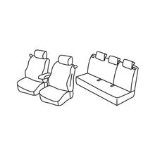 Coprisedili Lampa Set Superior - Nero/Blu - compatibili per Renault Clio III 3p (10/05>01/13)
