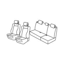 Coprisedili Lampa Set Superior - Nero/Blu - compatibili per Renault Clio II 5p (03/98>09/05)