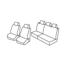 Habillages de sièges Lampa Set Superior - Noir/Bleu - compatible pour Opel Corsa C 5p (10/00>08/06)
