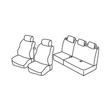 Coprisedili Lampa Set Superior - Nero/Blu - compatibile per Ford Fusion (08/02>11/12)