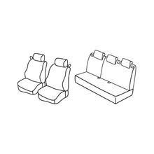 Seat Covers Lampa Set Superior - Black/Blue - compatible with Ford Fiesta 3-door (09/08>05/17)