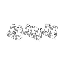 Sitzbezüge Lampa Set Superior - Grau/schwarz - kompatibel für Volkswagen Sharan (10/10>07/20)