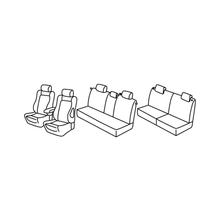 Sitzbezüge Lampa Set Superior - Grau/schwarz - kompatibel für Opel Zafira (09/05>10/11) - Opel Zafira One (11/11>07/15)