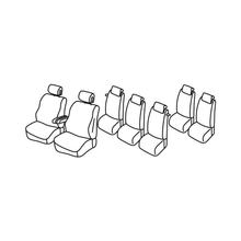 Sitzbezüge Lampa Set Superior - Grau/schwarz - kompatibel für Citroen C4 Grand Picasso (10/06>09/13)