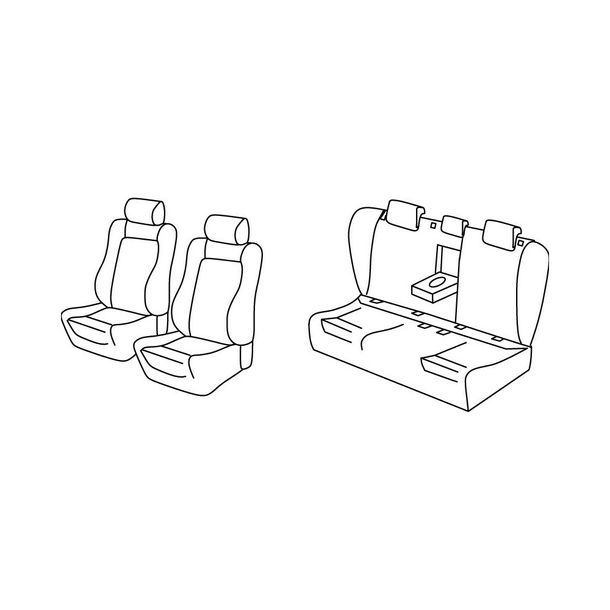 Coprisedili Lampa Set Superior - Grigio/Nero - compatibile per Volkswagen Passat 4p (12/14>10/20)