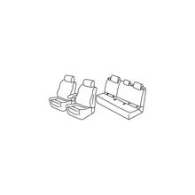 Sitzbezüge Lampa Set Superior - Grau/schwarz - kompatibel für Peugeot 308 5p (10/13>07/21)