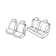 Sitzbezüge Lampa Set Superior - Grau/schwarz - kompatibel für Opel Adam (02/13>12/19)