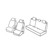 Sitzbezüge Lampa Set Superior - Grau/schwarz - kompatibel für Nissan Qashqai (03/07>01/14)