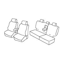 Sitzbezüge Lampa Set Superior - Grau/schwarz - kompatibel für Mitsubishi Pajero 5p (04/00>10/06)