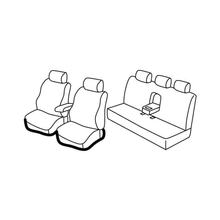Sitzbezüge Lampa Set Superior - Grau/schwarz - kompatibel für Mercedes Classe E 4p (03/02>02/09)