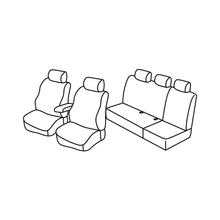 Habillages de siège Lampa Set Superior - Gris/noir - compatible pour Mercedes Classe A 5p (05/97>08/04)