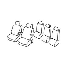 Potahy Lampa Set Superior - Šedá/černá - kompatibilní pro Citroen Berlingo Multispace (04/08>08/18) - Peugeot Partner Tepee (05/08>08/18)