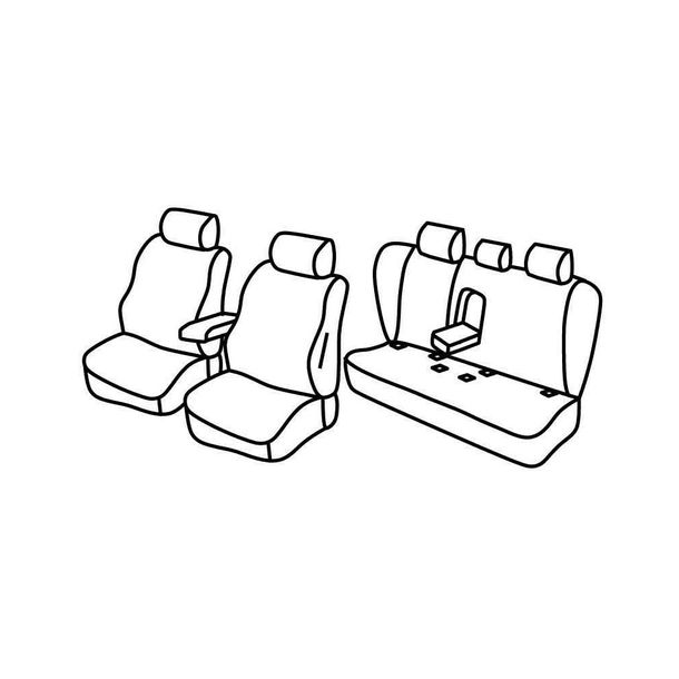 Coprisedili Lampa Set Superior - Grigio/Nero - compatibili per Bmw Serie 3 (E90) (03/05>01/12)