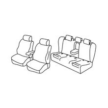 Coprisedili Lampa Set Superior - Grigio/Nero - compatibili per Audi A4 4p (11/07>10/15)