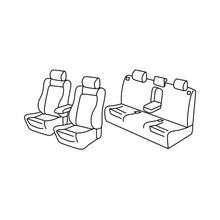 Coprisedili Lampa Set Superior - Grigio/Nero - compatibili per Audi A4 Avant (09/01>04/08)