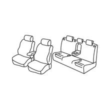 Coprisedili Lampa Set Superior - Grigio/Nero - compatibili per Audi A4 Avant (09/01>04/08)