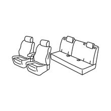 Coprisedili Lampa Set Superior - Grigio/Nero - compatibili per Alfa Romeo Giulietta (04/10>04/21)