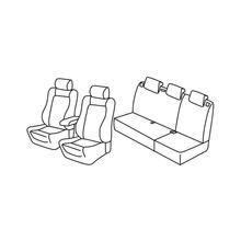Sitzbezüge Lampa Set Superior - Grau/schwarz - kompatibel für Volkswagen Polo 5p (09/09>04/14)
