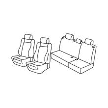 Potahy sedaček Lampa Set Superior - Šedá/černá - kompatibilní pro Volkswagen Polo 5p (11/01>08/09)