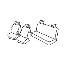 Potahy Lampa Set Superior - Šedá/černá - kompatibilní pro Volkswagen New Beetle (04/99>10/11)