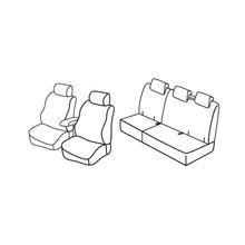 Potahy Lampa Set Superior - Šedá/černá - kompatibilní pro Renault Kangoo 5p (02/08>05/21)