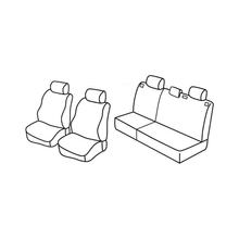 Potahy sedadel Lampa Set Superior - Šedá/černá - kompatibilní pro Opel Astra G SW (10/98>02/04)