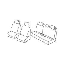 Potahy Lampa Set Superior - Šedá/černá - kompatibilní pro Hyundai i20 5p (11/14>11/20)