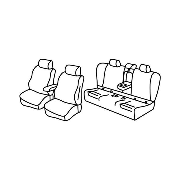 Coprisedili Lampa Set Superior - Grigio/Nero - compatibili per Bmw Serie 3 (F30) (02/12>11/18)