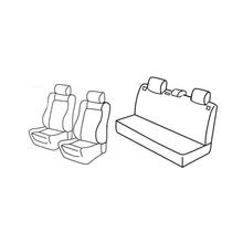 Potahy na sedadla Lampa Set Superior - Šedá/černá - kompatibilní pro Seat Ibiza 5p (01/02>05/08)