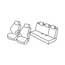 Sitzbezüge Lampa Set Superior - Grau/schwarz - kompatibel für Audi A1 Sportback (02/12>01/15)