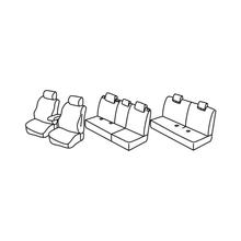 Sitzbezüge Lampa Set Superior - Beige - kompatibel für Nissan Qashqai+2 (09/08>01/14)