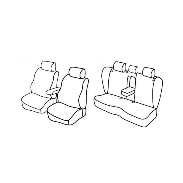 Coprisedili Lampa Set Superior - Beige - compatibili per Volkswagen Passat 4p (01/11>10/14)