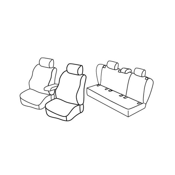 Coprisedili Lampa Set Superior - Beige - compatibili per Volkswagen Golf V 5p (11/03>10/08)