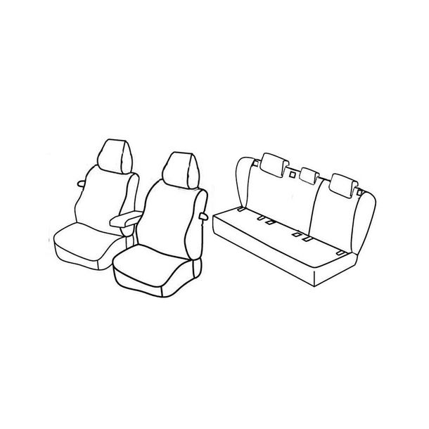 Coprisedili Lampa Set Superior - Beige - compatibile per Volkswagen Golf V 3p (11/03>10/08)