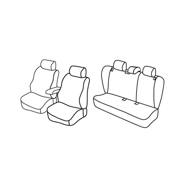Seat Covers Lampa Set Superior - Beige